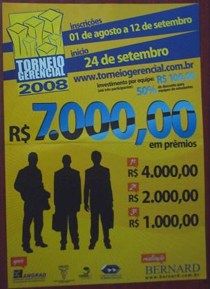 Cartaz do Torneio Gerencial 2008